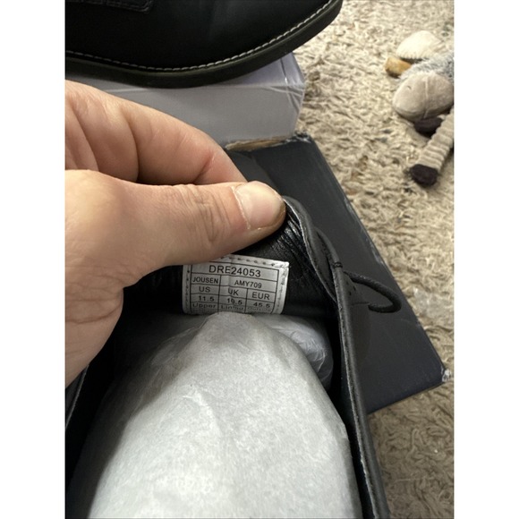 Jousen Milan Men's Black Dress Shoes Oxford Lace-Up Size 11.5 Worn Once - Picture 6 of 8